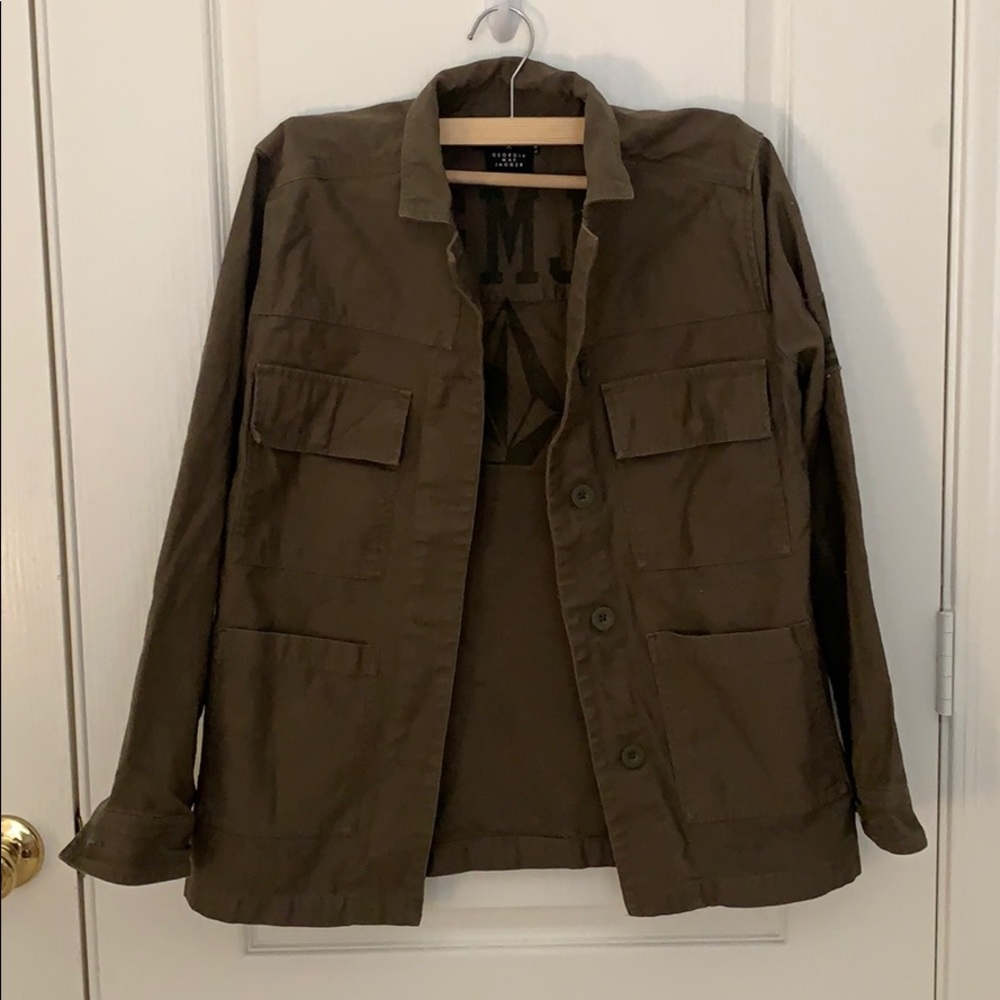 Georgia May Jagger Military Button Up Jacket
